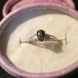 Extremely Rare Natural Kornerupine Sterling Silver Engagement Ring (Handmade)