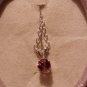 Natural Purple Spinel Sterling Silver Necklace (Handmade)