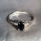 .50ct Natural Deep Blue Sapphire 925 Sterling Silver Ring (Handmade)
