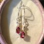 Natural Color Change Garnet Sterling Silver Earrings (Handmade)