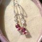 Natural Color Change Garnet Sterling Silver Earrings (Handmade)