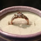 Natural Cor De Rosa Morganite 14K Rose Gold Vermeil Engagement Ring (Handmade)