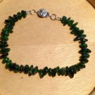 Natural Chrome Diopside 14K Gold Vermeil Bracelet/Anklet (handmade)