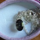 Natural Rutilated Quartz Sterling Silver Necklace (Handmade)