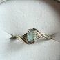 Sky Blue Aquamarine 925 Sterling Silver Ring (Handmade)