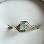 Sky Blue Aquamarine 925 Sterling Silver Ring (Handmade)