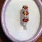 Natural Spessartite Garnet & White Sapphire Sterling Silver Ring (Handmade)