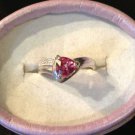 Natural Pink Topaz Sterling Silver Ring (Handmade)