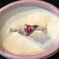 Natural Pink Topaz Sterling Silver Ring (Handmade)