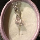 Natural Blush Cor De Rosa Morganite Sterling Silver Necklace (Handmade)