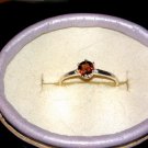 Natural Merlot Spinel Sterling Silver Engagement Ring