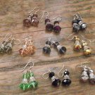 New Sexy Faceted Swarovski Crystal & Sterling Silver Earrings 1.75" Long