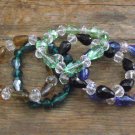New Dazzling Tear Drop and Round Swarovski Crystal Bracelet - 7.5" Medium Fit