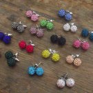 New Sexy Party!! 10MM Swarovski Crystal & Sterling Silver Earrings Studs
