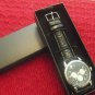 New Avon Diamond Accent & Black Leather Men's Watch - Retails $39.99