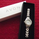 New Avon Rhinestone Accent Classic Silvertone Bracelet Watch - Retails $34.99