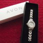 New Avon Rhinestone Accent Classic Silvertone Bracelet Watch - Retails $34.99