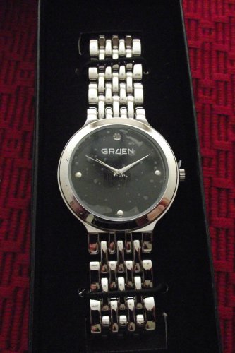 New Sharp Gruen Diamond Accent Status Men's Watch - Retails $49.99