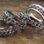 New Stainless Steel Medium 10MM Rope Ring Band - Various Sizes Available