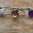 New Stainless Steel and 2 Crt Cubic Zirconia Rings - Various Colors & Sizes