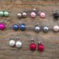 New Stunning Simulated Pearls Studs 8 MM Various Colors