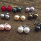 New Beautiful Genuine Seashell Pearls 10MM on Sterling Silver Post
