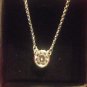 New Avon CZ Solitaire Round 8-9MM Pendant on 16" Chain - Retails $19.99