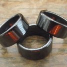New Smooth Flat Gunsmoke Hematite 10MM Solid Band Ring - Various Sizes