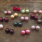 New Beautiful Genuine Seashell Pearls 12MM on Gold or Sterling Silver Post