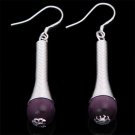 New Beautiful Gems 10MM and Silver Sexy Earrrings 2" Long - Get more than one!