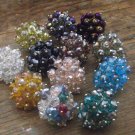 New Swarovski Faceted Crystals Adjustable Silvertone Ring Size 7-9