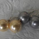 New Fabulous 14MM Shell Pearls with Sterling Silver hooks, 1.75" Long WOW