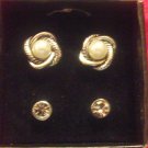 New Avon Pearlesque & Rhinestones Interchangeable Earring Set, Retails $19.99
