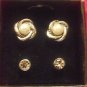 New Avon Pearlesque & Rhinestones Interchangeable Earring Set, Retails $19.99
