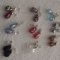 New Sexy Faceted Swarovski Crystal & Sterling Silver Dangling Earrings 1.5" Long