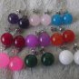 New Beautiful 10MM Round Jades & Sterling Silver Stud Earrings