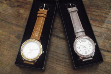 New Beautiful Avon Bezel Birthstone Strap Watch - Retails $29.99