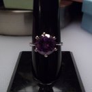 New Round Quartz 11-12MM & White Gold Plated Ring - Lovely