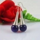 New Gems 12MM and Silver Sexy Earrrings 2.25" Long
