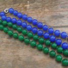 New Beautiful 14MM Jade Strand Necklace 17" Long- Various Colors