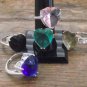 New Heart Shaped Gem 16x16 MM & S-Silver Ring - Awesome
