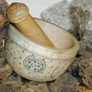 Soapstone Pentagram Mortar & Pestle dwp
