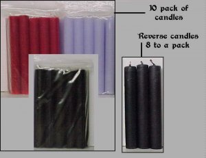 Stick Candles/WHITE 10 pack