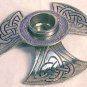Celtic Knot Taper Holder, pewter:CHCEL