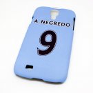 Manchester Man City Negredo Football Shirt Cover Case for Samsung Galaxy S4 - Non Fade, Hard Wearing