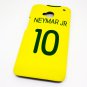 Brazil Brasilia Neymar Football Shirt Style Mobile Phone Cover Case for HTC One M7 - Non Fade, Hard Wearing Rubbe