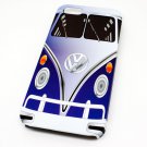 Blue Retro VW Camper Van Transporter Style Phone Cover Case for iPhone 5/5s - Non Fade, Hard Wearing