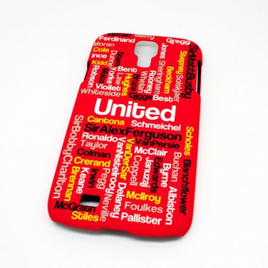Manchester United Man UTD Legends Football Fan Cover Case for Samsung Galaxy S4 i9500/5 - Non Fade, 