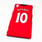 Manchester United UTD Rooney Football Shirt Phone Cover Case for Sony Xperia Z1 - Non Fade, Hard Wea