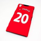 Manchester United Man Van Persie Football Shirt Cover Case for Sony Xperia Z1 - Non Fade, Hard Weari